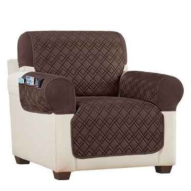 Collections Etc Diamond Quilted Stretch Recliner Cover with Storage Blue Recliner Collections Etc Diamond Quilted Stretch Recliner Cover with Storage Blue Recliner